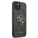 Guess GUHCP13M4GMGGR iPhone 13 6,1" szary/grey hardcase 4G Big Metal Logo