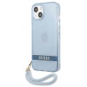 Guess GUHCP13MHTSGSB iPhone 13 6,1" niebieski/blue hardcase Translucent Strap