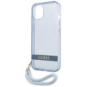 Guess GUHCP13MHTSGSB iPhone 13 6,1" niebieski/blue hardcase Translucent Strap