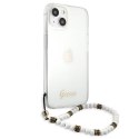 Guess GUHCP13MKPSWH iPhone 13 6,1" Transparent hardcase White Pearl