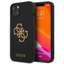 Guess GUHCP13MLS4GGBK iPhone 13 6,1" czarny/black hard case Silicone 4G Logo