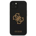 Guess GUHCP13MLS4GGBK iPhone 13 6,1" czarny/black hard case Silicone 4G Logo