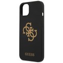 Guess GUHCP13MLS4GGBK iPhone 13 6,1" czarny/black hard case Silicone 4G Logo