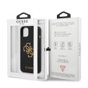 Guess GUHCP13MLS4GGBK iPhone 13 6,1" czarny/black hard case Silicone 4G Logo