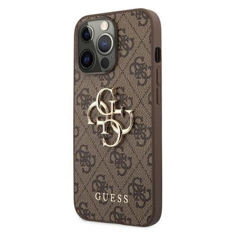 Guess GUHCP13X4GMGBR iPhone 13 Pro Max 6,7" brązowy/brown hardcase 4G Big Metal Logo