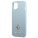 Guess GUHCP13MPS4MB iPhone 13 6,1" niebieski/blue hardcase Saffiano 4G Small Metal Logo