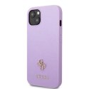 Guess GUHCP13MPS4MU iPhone 13 6,1" purpurowy/purple hardcase Saffiano 4G Small Metal Logo