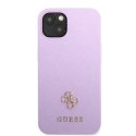 Guess GUHCP13MPS4MU iPhone 13 6,1" purpurowy/purple hardcase Saffiano 4G Small Metal Logo