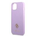 Guess GUHCP13MPS4MU iPhone 13 6,1" purpurowy/purple hardcase Saffiano 4G Small Metal Logo