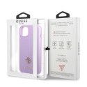 Guess GUHCP13MPS4MU iPhone 13 6,1" purpurowy/purple hardcase Saffiano 4G Small Metal Logo