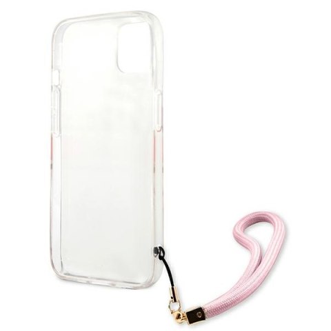 Guess GUHCP13SKCABPI iPhone 13 mini 5,4" różowy/pink hardcase Camo Strap Collection