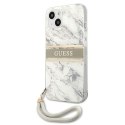 Guess GUHCP13SKMABGR iPhone 13 mini 5,4" szary/grey hardcase Marble Strap Collection