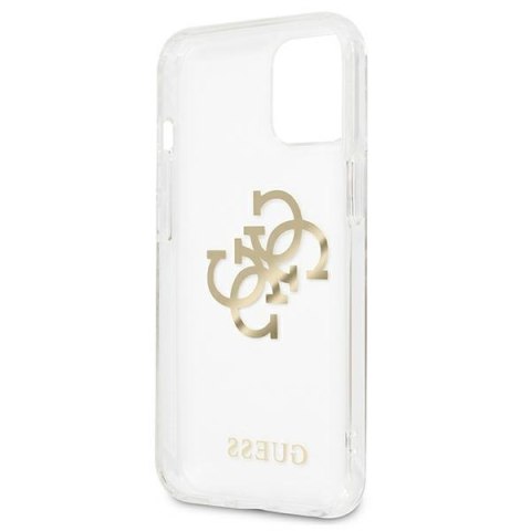 Guess GUHCP13SKS4GGO iPhone 13 mini 5,4" Transparent hardcase 4G Gold Charms Collection