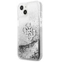 Guess GUHCP13SLG4GSI iPhone 13 mini 5,4" srebrny/silver hardcase 4G Big Liquid Glitter