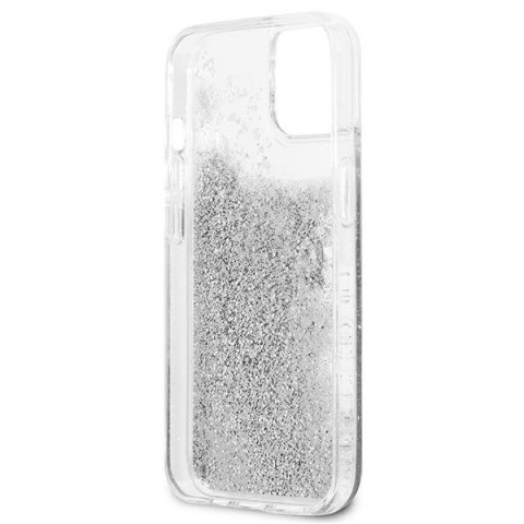 Guess GUHCP13SLG4GSI iPhone 13 mini 5,4" srebrny/silver hardcase 4G Big Liquid Glitter