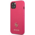 Guess GUHCP13SPS4MF iPhone 13 mini 5,4" różowy/pink hardcase Saffiano 4G Small Metal Logo