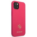Guess GUHCP13SPS4MF iPhone 13 mini 5,4" różowy/pink hardcase Saffiano 4G Small Metal Logo