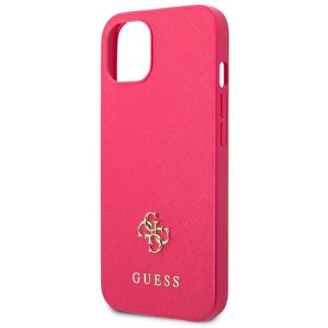Guess GUHCP13SPS4MF iPhone 13 mini 5,4" różowy/pink hardcase Saffiano 4G Small Metal Logo
