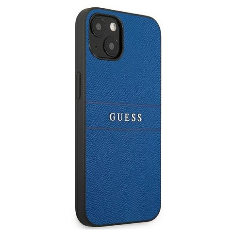 Guess GUHCP13SPSASBBL iPhone 13 mini 5,4" niebieski/blue Saffiano Strap