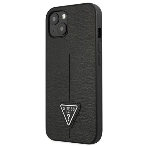 Guess GUHCP13SPSATLK iPhone 13 mini 5,4" czarny/black hardcase SaffianoTriangle Logo