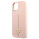 Guess GUHCP13SSLTGP iPhone 13 mini 5,4" różowy/pink hardcase Silicone Triangle