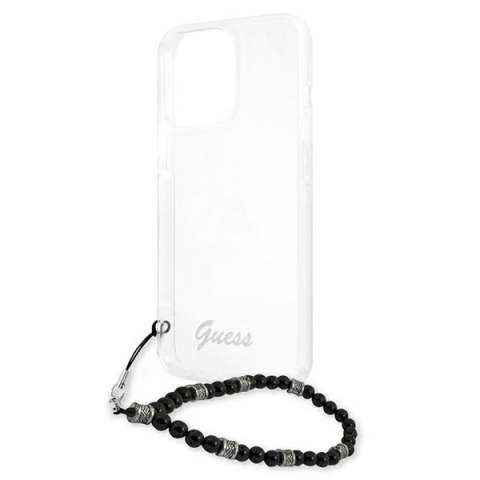 Guess GUHCP13XKPSBK iPhone 13 Pro Max 6,7" Transparent hardcase Black Pearl