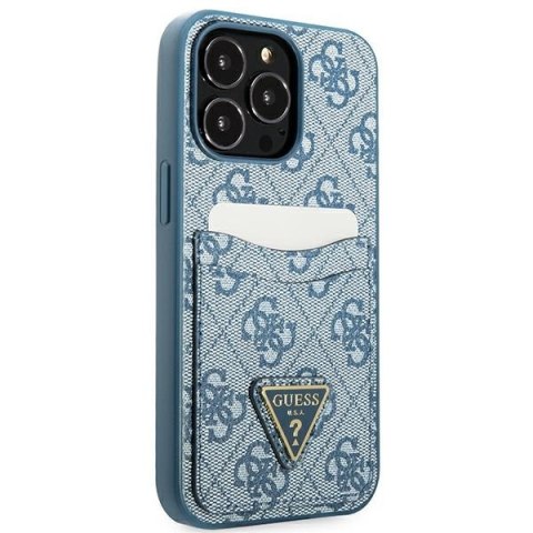 Guess GUHCP13XP4TPB iPhone 13 Pro Max 6,7" niebieski/blue hardcase 4G Triangle Logo Cardslot