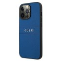 Guess GUHCP13XPSASBBL iPhone 13 Pro Max 6,7" niebieski/blue Saffiano Strap
