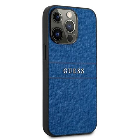 Guess GUHCP13XPSASBBL iPhone 13 Pro Max 6,7" niebieski/blue Saffiano Strap
