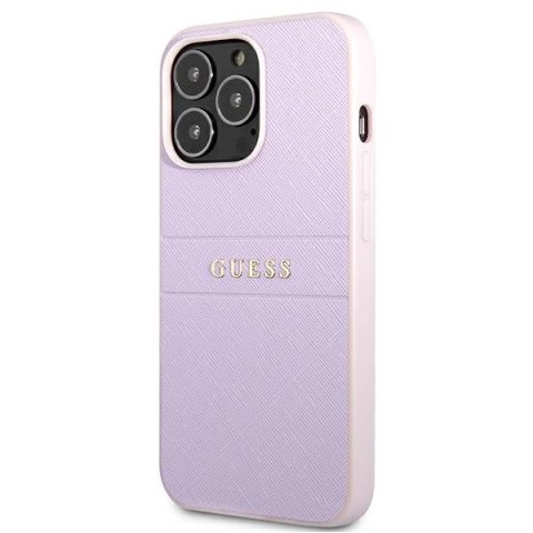 Guess GUHCP13XPSASBPU iPhone 13 Pro Max 6,7" fioletowy/purple hardcase Saffiano Stripe
