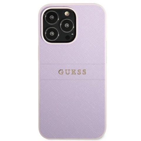 Guess GUHCP13XPSASBPU iPhone 13 Pro Max 6,7" fioletowy/purple hardcase Saffiano Stripe