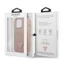 Guess GUHCP13XPSATPP iPhone 13 Pro Max 6,7" różowy/pink hardcase SaffianoTriangle Logo Cardslot