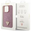 Guess GUHCP14LHDGTPP iPhone 14 Pro 6.1" różowy/pink hardcase Rhinestone Triangle