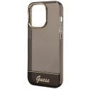 Guess GUHCP14LHGCOK iPhone 14 Pro 6,1" czarny/black hardcase Translucent