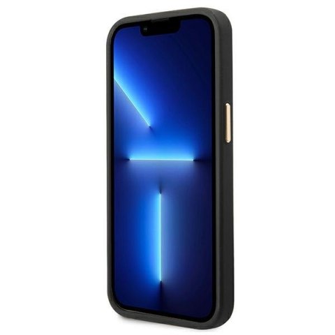 Guess GUHCP14LHGCRHK iPhone 14 Pro 6,1" czarny/black hardcase Croco Collection