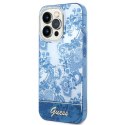 Guess GUHCP14LHGPLHB iPhone 14 Pro 6,1" niebieski/blue hardcase Porcelain Collection