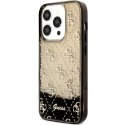 Guess GUHCP14LLC4PSGK iPhone 14 Pro 6.1" czarny/black hardcase Liquid Glitter 4G Transculent