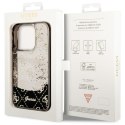 Guess GUHCP14LLC4PSGK iPhone 14 Pro 6.1" czarny/black hardcase Liquid Glitter 4G Transculent