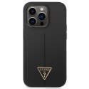 Guess GUHCP14LSLTGK iPhone 14 Pro 6,1" czarny/black hardcase Silicone Triangle