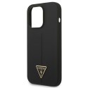 Guess GUHCP14LSLTGK iPhone 14 Pro 6,1" czarny/black hardcase Silicone Triangle