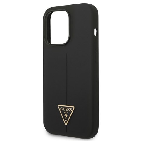 Guess GUHCP14LSLTGK iPhone 14 Pro 6,1" czarny/black hardcase Silicone Triangle