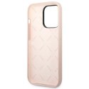 Guess GUHCP14LSLTGP iPhone 14 Pro 6,1" różowy/pink hardcase Silicone Triangle