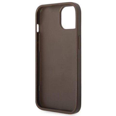 Guess GUHCP14MG4GLBR iPhone 14 Plus / 15 Plus 6.7" brązowy/brown hard case 4G Stripe Collection