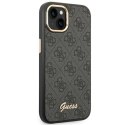 Guess GUHCP14MHG4SHK iPhone 14 Plus 6,7" czarny/black hard case 4G Vintage Gold Logo