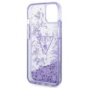 Guess GUHCP14MLFCTPU iPhone 14 Plus 6,7" fioletowy/purple hardcase Liquid Glitter Palm Collection