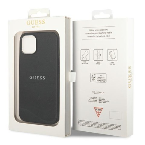 Guess GUHCP14MPSASBBK iPhone 14 Plus 6,7" czarny/black Saffiano Strap