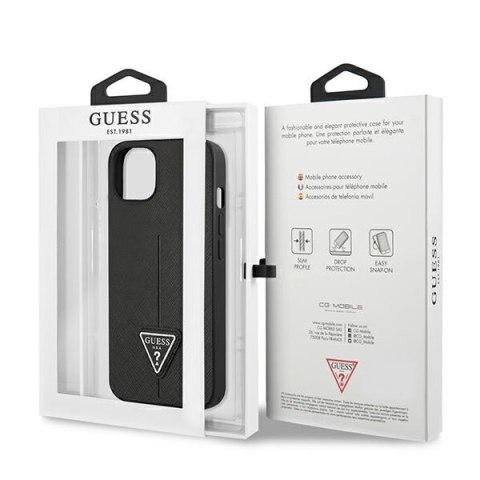 Guess GUHCP14MPSATLK iPhone 14 Plus 6,7" czarny/black hardcase SaffianoTriangle Logo