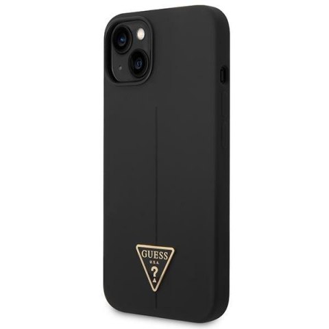 Guess GUHCP14MSLTGK iPhone 14 Plus 6,7" czarny/black hardcase Silicone Triangle