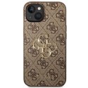 Guess GUHCP14S4GMGBR iPhone 14 6,1" brązowy/brown hardcase 4G Big Metal Logo