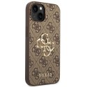 Guess GUHCP14S4GMGBR iPhone 14 6,1" brązowy/brown hardcase 4G Big Metal Logo